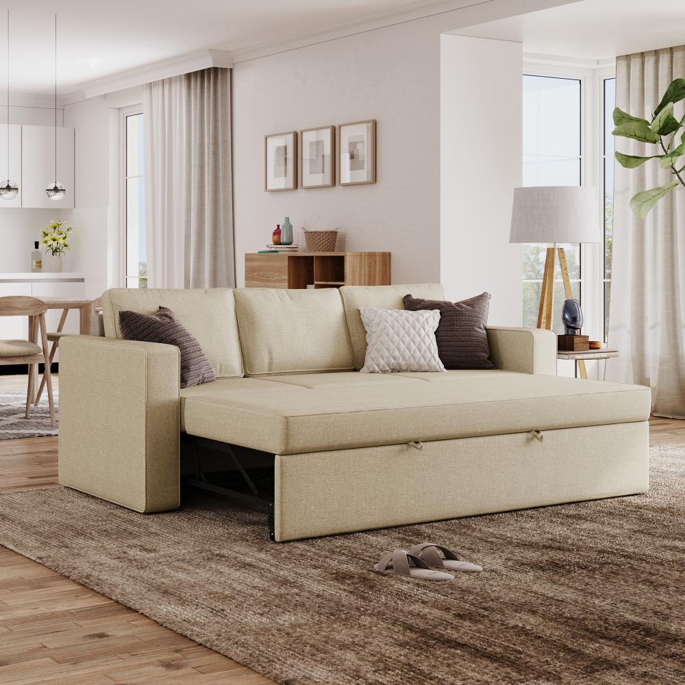 Wakefit Napper Convertible Three Seater Sofa Cum Bed Without Storage